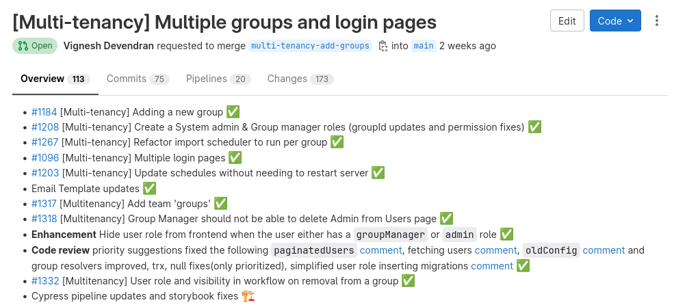 Kotahi Multitenancy One Step Closer...